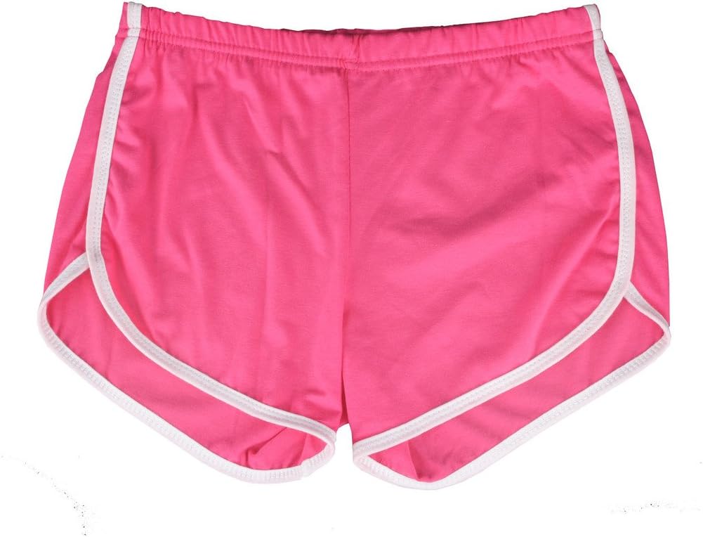 Yoga Gym Sport Shorts Workout Running Short Pants for Women No Drawstring Solid Color Dolphin Shorts