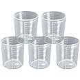 CertBuy 100PCS Resin Mixing Cups 100ml, Plastic Measuring Cups 3.4oz, Resin Cup for Epoxy, Mixing Resin Cup, 100ml Plastic Graduated Measuring Cup for Epoxy Resin, Stain, Paint Mixing