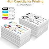LeciRoba 502XL Ink Cartridges 4-Pack Black Cyan Magenta Yellow for Epson XP/WF view 3