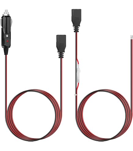 Amazon.com: UAYESOK Mobile Transceiver Car Charger Cable Car Radio Power  Cord 12V DC Power Cigarette Lighter with LED Lights for Kenwood Icom Yaesu  Mobile Radio : Electronics