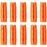 Snappy Grip Ergonomic Replacement Bucket Handles, Orange, 10 Pack