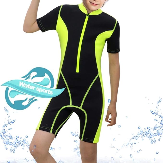 CtriLady Kids Youth Neoprene Wetsuit Keep Warm Swimsuit for Swimming