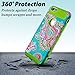 iPhone 6 Plus Case 5.5 Inch,iPhone 6s plus Case,AnnBay High Impact Hard Hybrid Dual Layer Heavy Duty Case Armor Cover Case with Totem Flower Pattern for iPhone 6 Plus /6s Plus(Green)