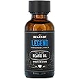 Live Bearded Beard Oil, 1 fl oz - Premium All-Natural Jojoba - Made in the USA - Hair and Skin Care for Men with Dry, Flaky Patches | Legend Scent - Sandalwood, Vanilla
