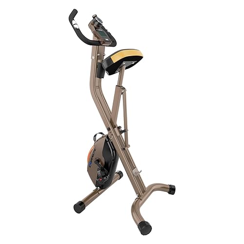 Exerpeutic Gold Heavy Duty Foldable Exercise Bike with 400 lbs
