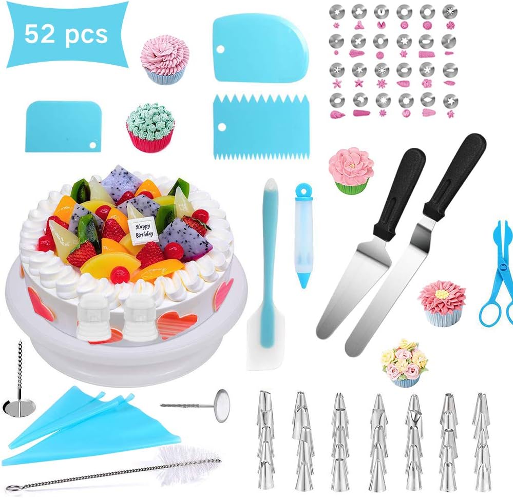 52 Pcs Cake Decorating Supplies Kit Cake Decorating Equipment Set
