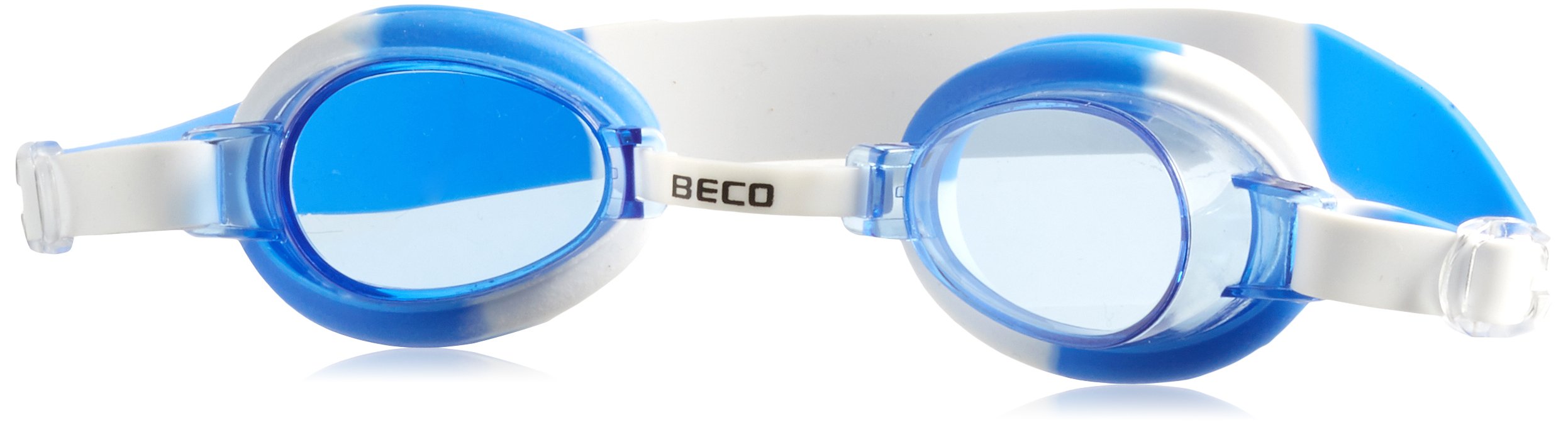 Beco Baby Carrier Unisex Youth Halifax Children's Swimming Goggles, White/Blue, One Size