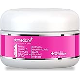 All In One Super Anti-Aging Cream for Face with Retinol, Vitamin C, Stem Cells, Vitamin E, CoQ10, Collagen, Hyaluronic Acid, DMAE, Peptides, Niacinamide Trial Size