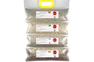 Roastika - Unroasted Green Coffee Bean - 4lb (pack of 4) - Sampler Pack - Bundle 3 - (ETHIOPIA YIRGACHEFFE/TANZANIA PEABERRY KILIMANJARO/NICARAGUA/COLOMBIA SUPREMO)