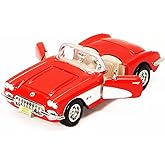 1959 Chevy Corvette Convertible, Red, 1/24 Scale Diecast Model Car by Motormax 73216