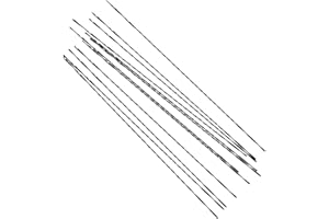 Sdlnklm 12pcs Scroll Saw Set, Multifunctional Cutting Tools, Carbon Saw Spare Parts for Woodworking, Diameter 0.95mm