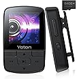 YOTON MP3 Player with Bluetooth 5.2, 64GB, HiFi-Music, with Sports Clip and Independent Volume Botton, FM Radio, Earphones Included