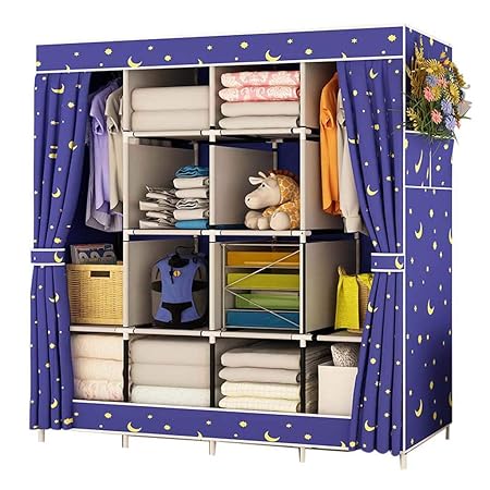 Lxf Easy Assembly Wardrobe Home Fabric Storage Wardrobe Extra