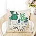 Fahrendom Farmhouse Décor Don't Be a Prick Cactus Funny Quote Summer Decoration Cotton Linen Home Decorative Throw Pillow Case Cushion Cover with Words for Sofa Couch 18 x 18 Inch