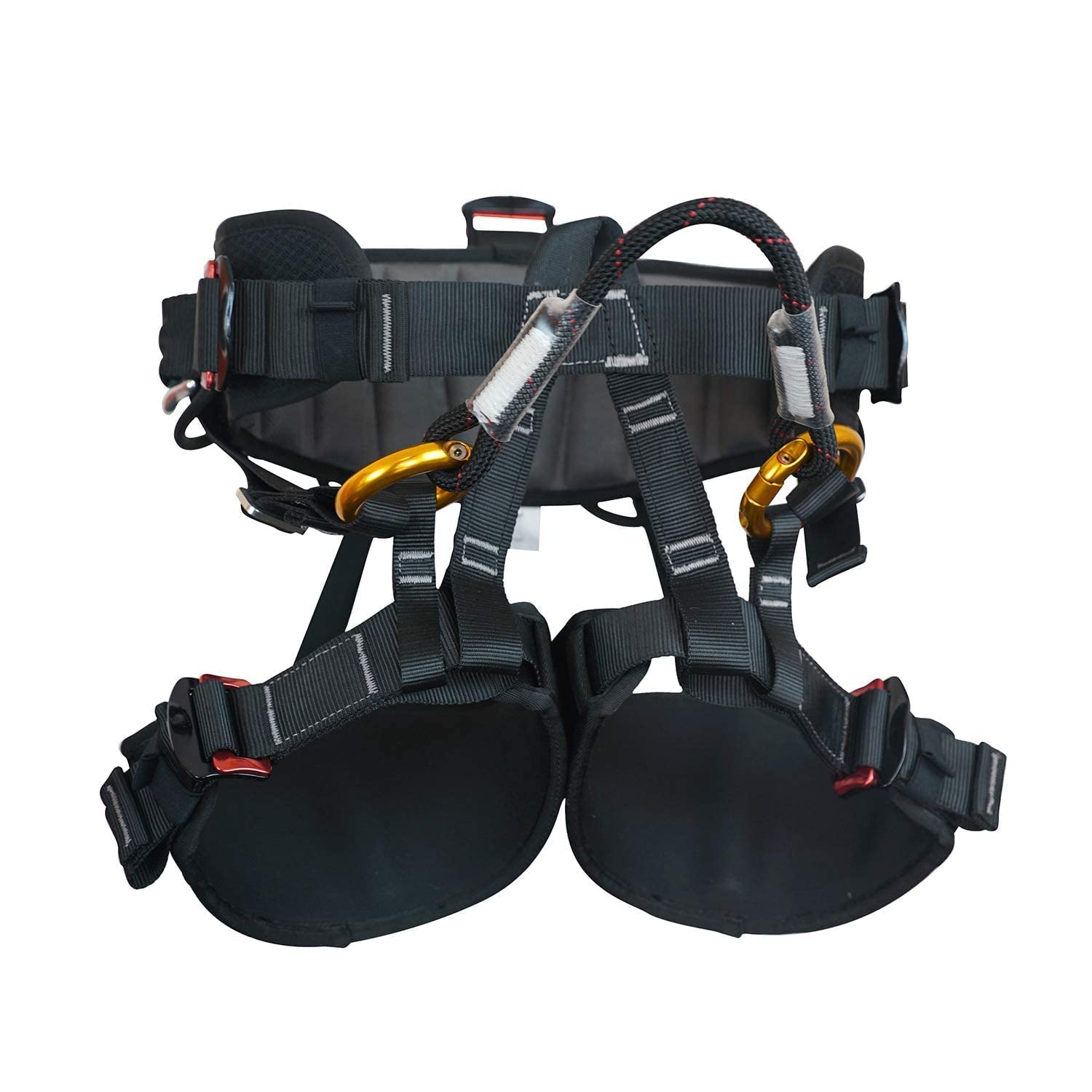 Photo 1 of SOB Climbing Harness, Half Body Tree Climbing Harness Men,Thicken Widen Protect Waist Safety Harness for Arborist Harness,Working Rescuing at Height Safety Belt Harness