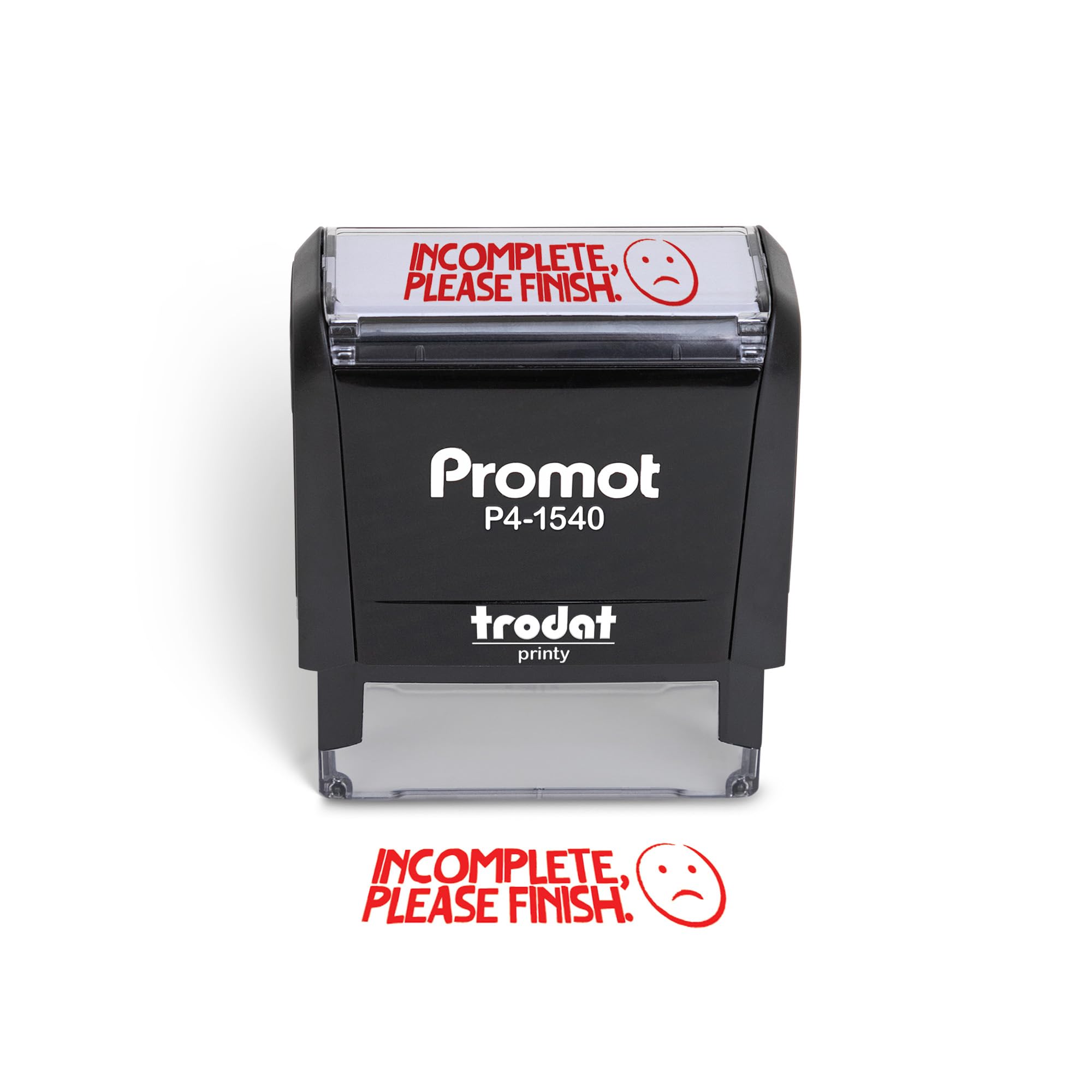 Promot Teacher Stamp - Self Inking Teacher Stamps for Kids, Classroom, or Homeschool Use - Encouraging “Incomplete Please Finish” Feedback Tool for Teachers, Grading Stamps for Teachers & Rewards