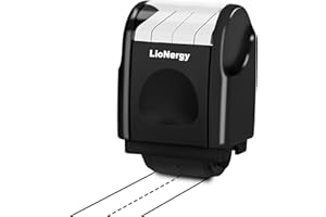 LioNergy Dashed Handwriting Line Roller Stamp, Handwriting Practice Learning Tool - Black