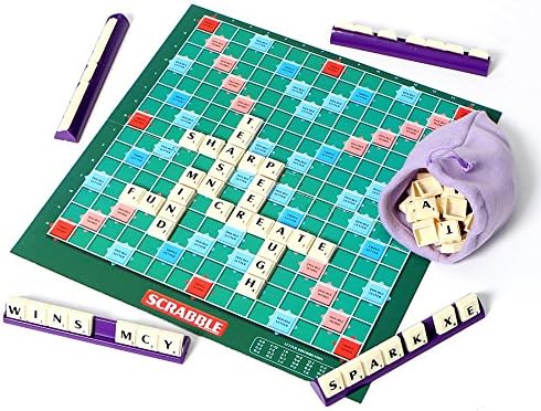 Amazon スーパークロスワードパズルscrabbleクラシックボードゲームwith Free Storage Bag ボードゲーム おもちゃ