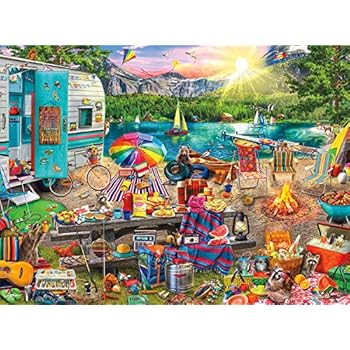 Buffalo Games - Aimee Stewart - The Family Campsite - 1000 Piece Jigsaw Puzzle