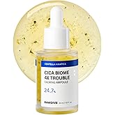 Rawdive Cica Biome 4X Calming Serum, Centella Asiatica & Niacinamide Facial Serum for Sensitive Skin, Soothing & Pore Care, Korean Skincare (1.01 Fl Oz / 30ml)