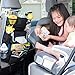 Osenia Backseat Car Organizer w/Detachable Pouch | Extra Large Travel Cargo Storage Carrier for Babies, Toddlers, Kids | Multiple Pockets for Bottles, Tissue Box, Toys, Entertainment
