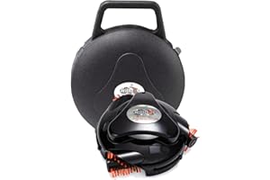Grillbot Automatic Grill Cleaning Robot with Nylon Brushes, BBQ Grill Cleaner, Grill Brush, Grill Scraper, BBQ Accessories (Black Grillbot + Carry Case)
