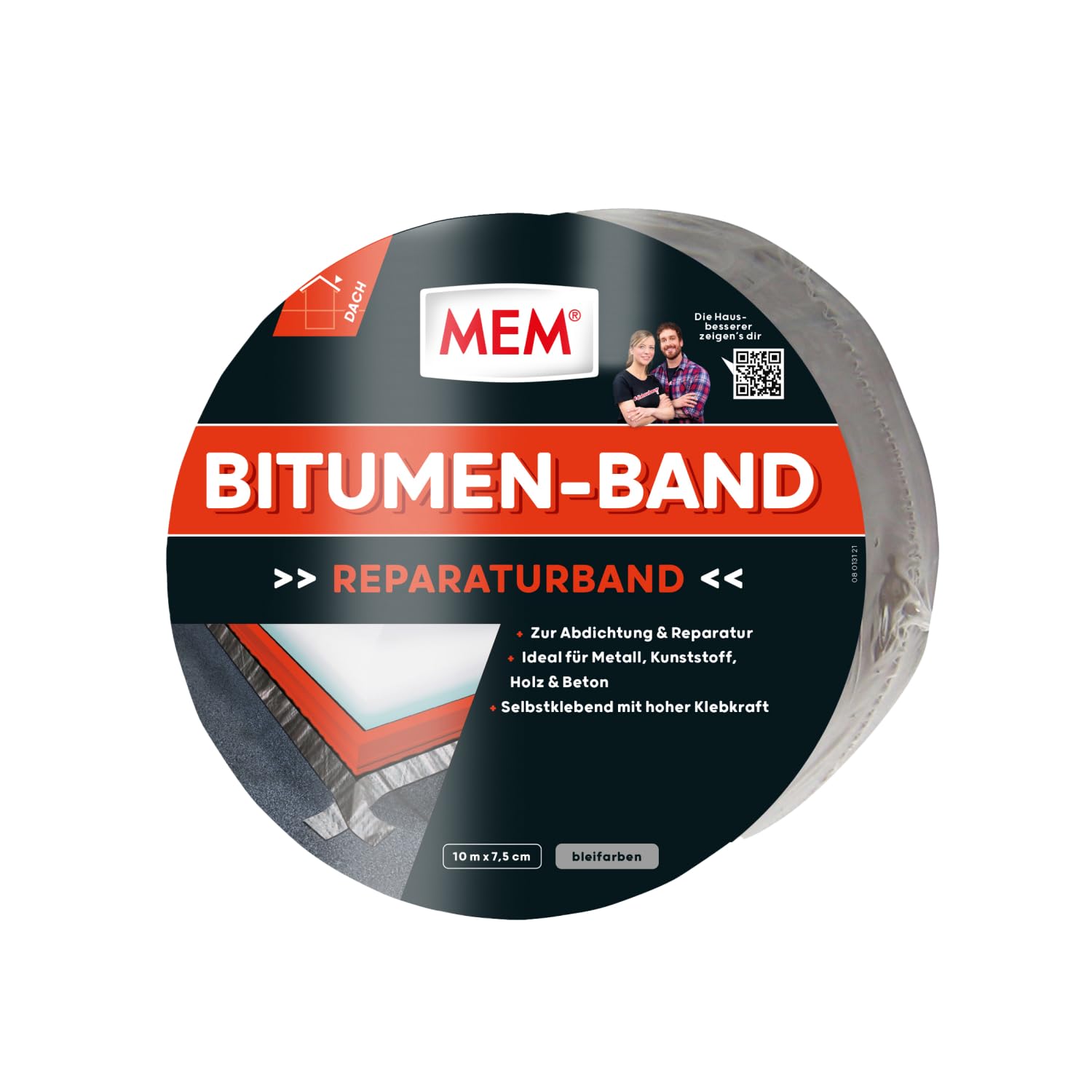 MEM Bitumen Tape/Lead 500483, 7.5 cm x 10m — image 1