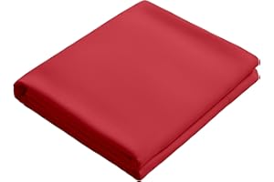 GENERIC Twin XL Flat Sheet Only - Brushed Microfiber Top Sheet - Soft, Wrinkle-Free, Fade-Resistant, Stain-Resistant Hotel Quality Flat Bed Sheet, Wine Red
