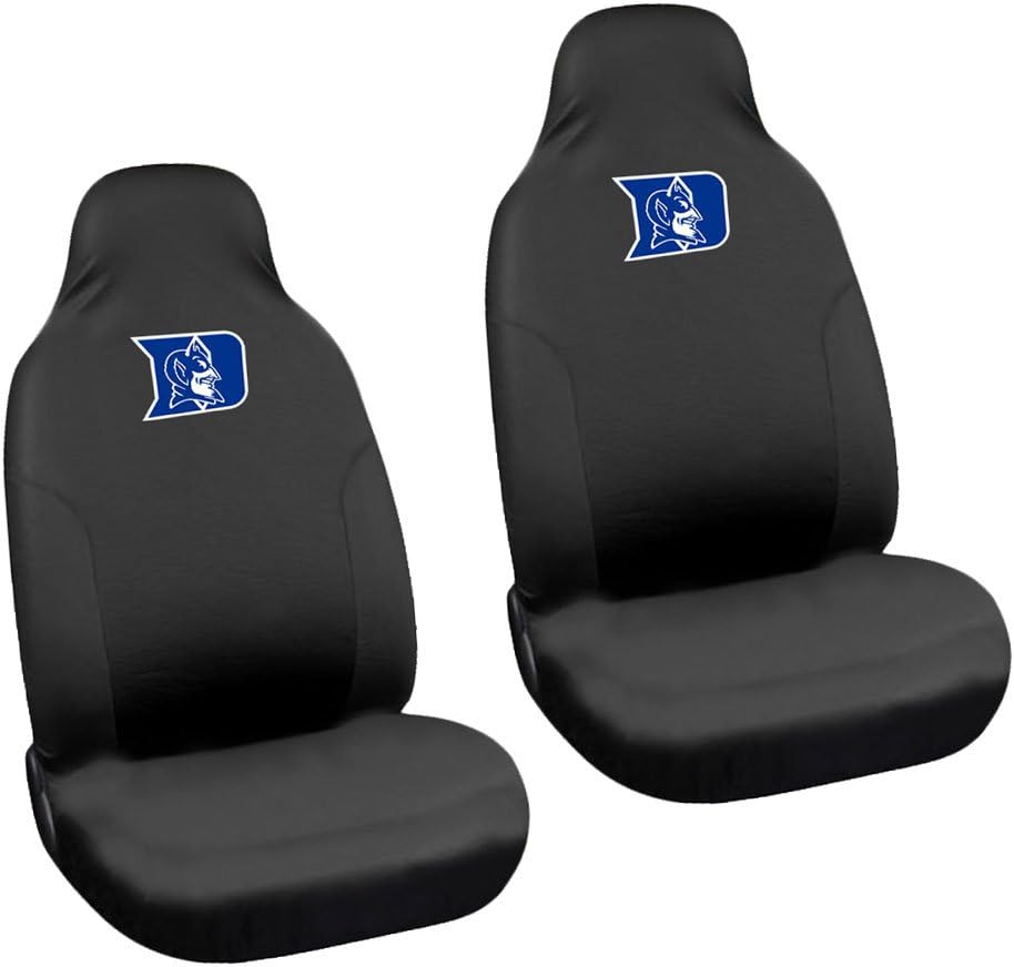2 Front Black and Brown Texas Longhorn Seat Covers Universal Size