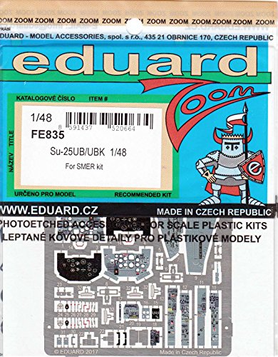 EDUFE835 1:48 Eduard Color Zoom PE - Su-25UB/UBK Frogfoot (for use with the Smer model kit) [MODEL KIT ACCESSORY]