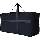 YiKitHom Extra Large Storage Duffle Bag for Travel, Black Oversized Giant Big Traveling Duffle Bag