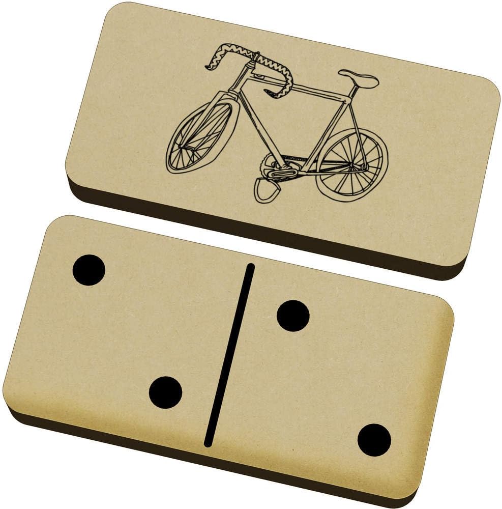 Azeeda Bicicleta de Pedales Domino Juego y Caja (DM00010177 ...