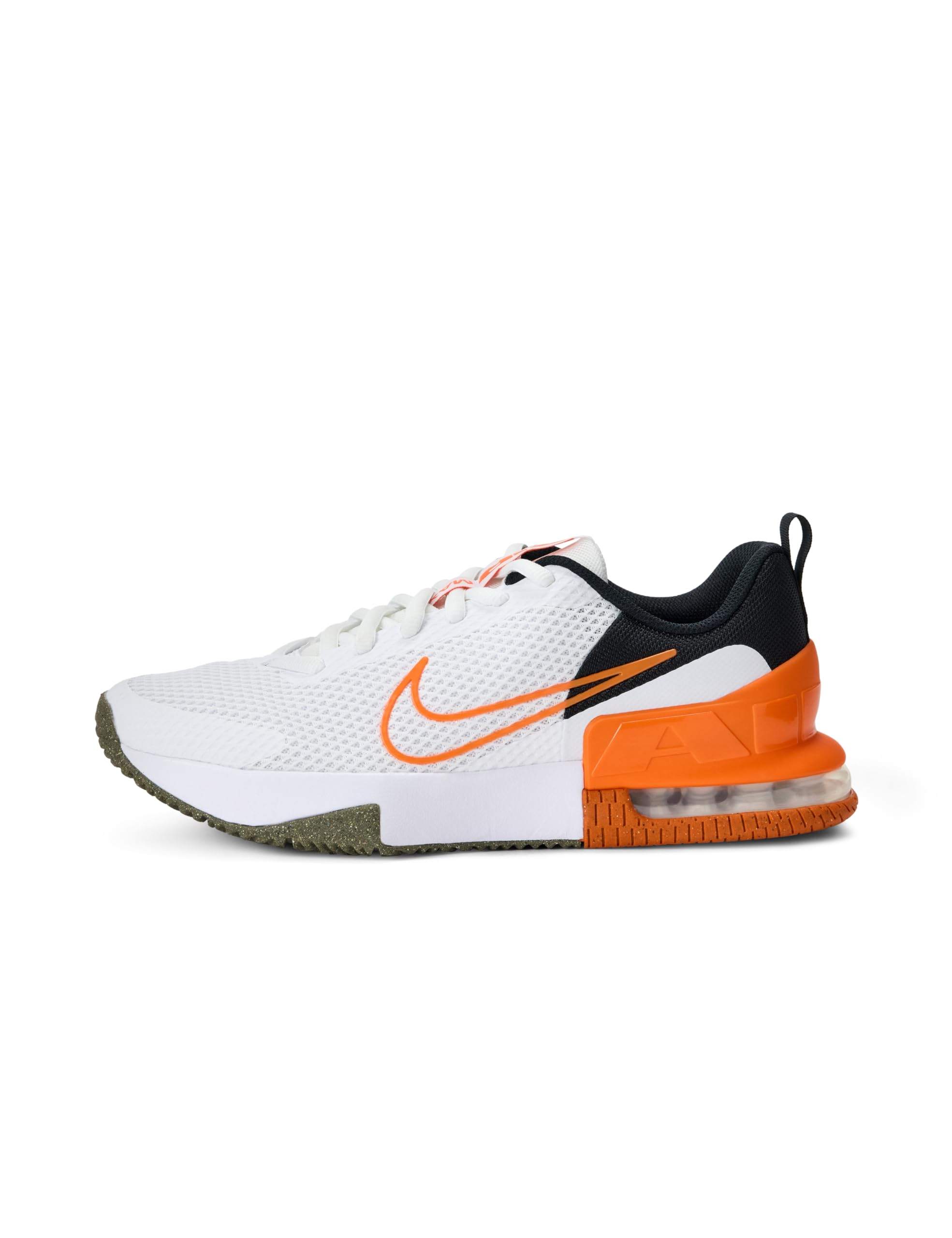 Nike Men's Air Max Alpha Trainer 6 Workout Shoes, White/Safety Orange-Black, 7.5 Image