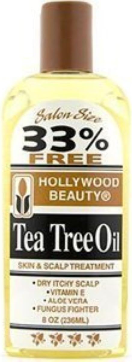 HOLLYWOOD BEAUTY Tea Tree Oil Skin & Scalp Treatment 8 oz ( PACK OF 2 )