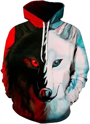 wolf hoodie amazon