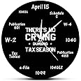 The Geeky Days 12'' Accountant Clock Tax Season Wall Clock Silent Non Ticking Clock for Accounting Tax Accountant Gifts Accountant Tax Preparer Office