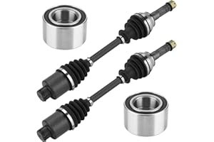 ISEYEC Rear Left or Right CV Axle & Wheel Bearing Kit for Polaris Sportsman 400 HO/450/500 HO/500 EFI/800/570 2006 2007 2008 2009 2010 2011 2012 2013 2014, 2 CV Axles and 2 Wheel Bearings