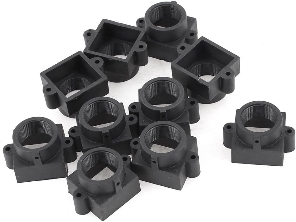 uxcell® 10 Pcs S Mount M12 Board Lens Holder 20mm Screw Spacing Black
