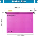 MerryNine Suspension Files 15PCS Polypropylene A4 Pink with Tabs Card Inserts view 2