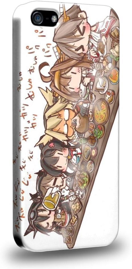 Case88 Premium Designs Kantai Collection Kancolle battleship Nagato Mutsu Yamato Kongo Haruna Hiei 0691 Protective Snap-on Hard Back Case Cover for Apple iPhone 5 5s