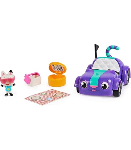 Gabby's Dollhouse Set De Figuras De Panda Pötchen Y Leopold – 2 Figuras De Más De 5 Cm Con Accesorios (Bolso Y Pajarita), Para Niños De 3+ Años