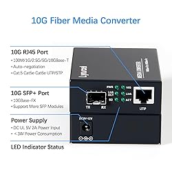 Lynxcel 10G Fiber Media Converter, 10 Gigabit SFP