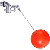 3/4" Stainless Steel Float Valve for Water Tank with 6" Float Ball | 304 Stainless Steel, 6" Float Ball, Adjustable Rod, Leak-Proof Water Level Control