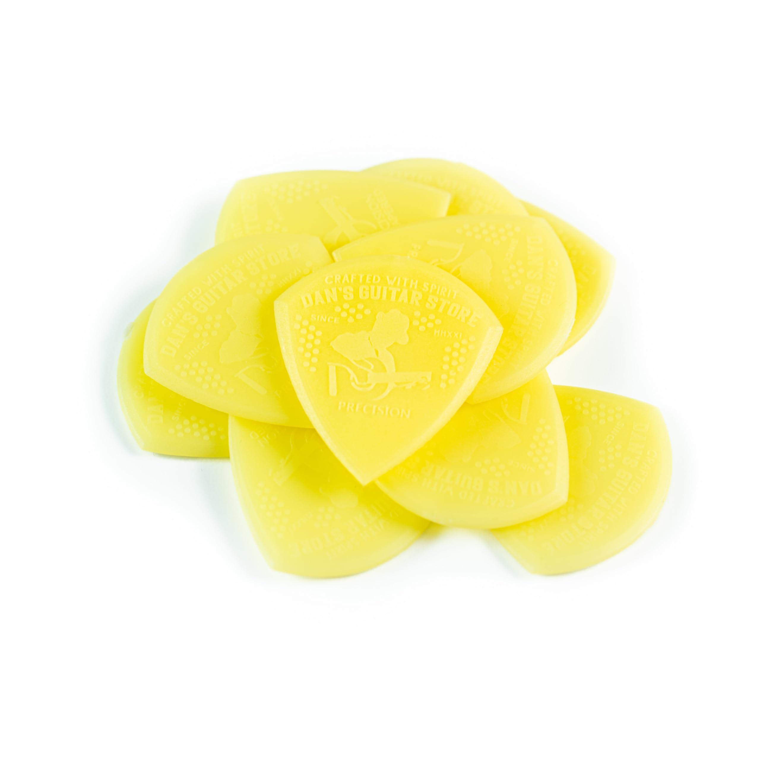 Dan's Guitar Store - Precision Pick 0.99mm - 10-pack Grippy Precision Heavy to medium High-Visibility Plectrums for Professionals
