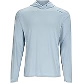 Simms SolarFlex UPF 50+ Shirt - Premium Sun Protection Hoodie for Men, Lightweight, Quick-Dry, Breathable Outdoor Apparel for Men (Steel Blue Heather, Medium)