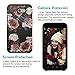 Molota Samsung Galaxy J7 Case, Dual Layer Anti-Scratch Series Hard PC+TPU Hybrid Protective Case for Samsung Galaxy J7 2017/J7 V/J7 Sky Pro/J7 Perx/J7V 2017/J7 Prime/Halo,Floral Black Marble