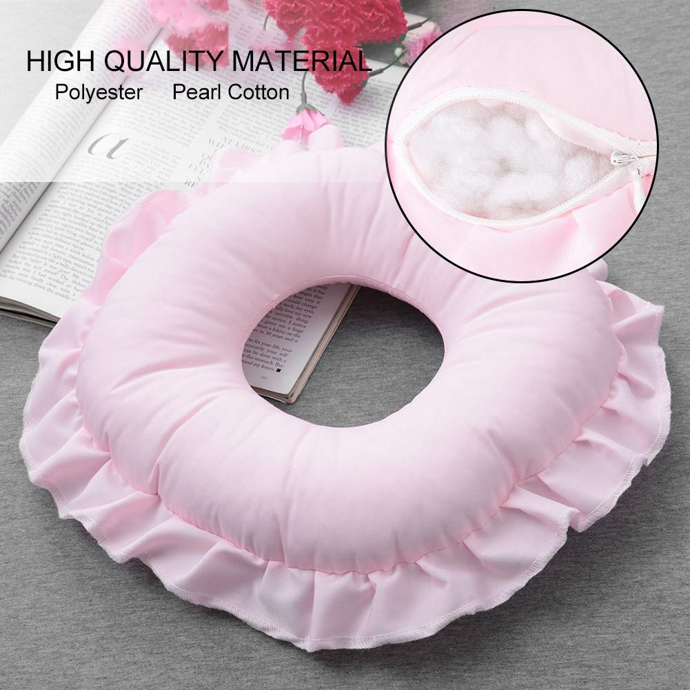 Polyester Face Relax Pillow SPA Salon Massage Hollowed Pillow Nap Rest Cushion Massage Pillow Beauty Skin Care Soft Overlay Face Relax Head Cradle Pad(Pink) : Beauty