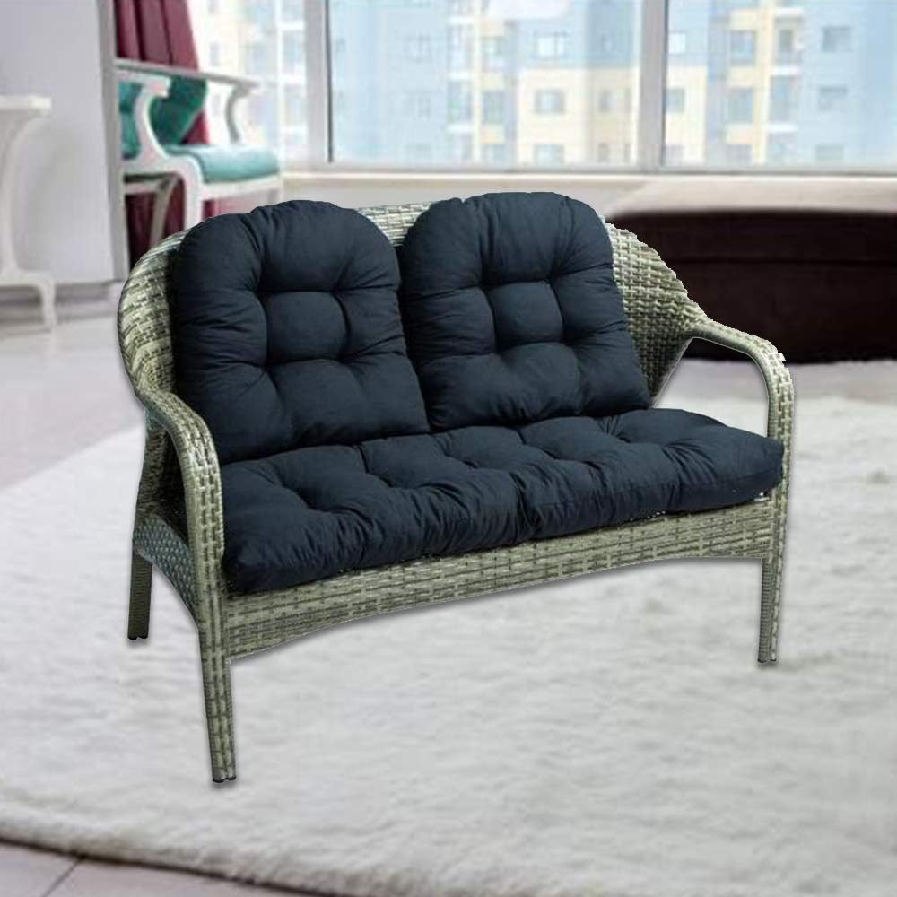 50cm Cojín de Banco 48 Azul Marino 48cm Cojín de Asiento de Interior y