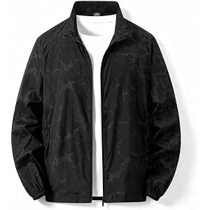 Men's UPF 50+ Sun Protection Jacket Lightweight Quick Dry Breathable Packable UV Block Coat for Fishing Cycling Hiking