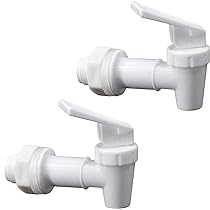 Plastic Water Dispenser Taps 6-Piece Replacement Water Cooler Faucets ...